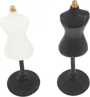 UPKOCH 2pcs Mini Doll Model Rack Doll Dress Support Stand for Clothes Display for Playtime Smooth Safe Design for Decoration and Collection