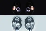 Replacement LED Halo Projector Headlights For 02-06 Mini Cooper R50 R52 R53 LHD (for: Mini)