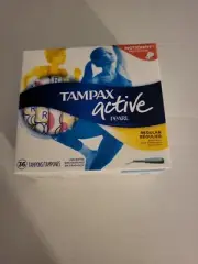 36 Tampax Pearl Unscented Tampons; Regular & Absorbency