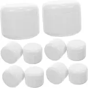 DONFAMDS 10Pcs Portable Cosmetic Boxes Multi Function Refillable Cream Sample Bottles Empty Storage Containers for Ointments Lotions and Creams for Travel and Outdoor Use
