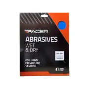 2 x Pacer Wet & Dry Abrasive Sandpaper 1200 Grit For Fine Surface Polishing