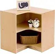 Birchwood Corner Storage 2-Shelf Corner Cabinet, 60.5 cm Height