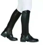 Dublin Evolution Side Zip Half Chaps- Black CLOSEOUT
