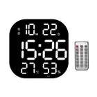 LED Digital Wall Clock Remote Control Temperature Date Week Display7482