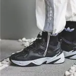 NIKE M2K TEKNO 全黑 白底 老爹鞋 增高 皮革 復古休閒百搭運動慢跑鞋AO3108-003男女鞋