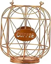 Coffee Pod Holder Coffee Capsule Storage Basket for Countertop Kitchen Hotel rose gold