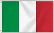 Large 3×5 FT Italy Flag, Big Italian 75D National Outdoor Banner,DecorGarden With Brass Gromment