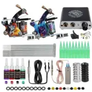 Beginner Tattoo Kit Mini Tattoo Power Supply Grips Needles Tips New Long Needles