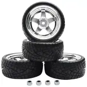 GDOOL 4PCS 12mm Hex Hub RC Cars Wheels and Tires62mm On Road Touring Rubber