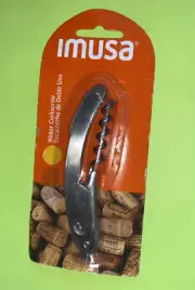 *NOS* IMUSA-CORKSCREW/BOTTLE OPENER/CUTTER-FREE SHIPPING*