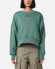 [Nike] Nike Women's Pheonix Fleece Crewneck Bicoastal/black - Size L L Bicoastal/Black