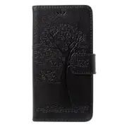 Imprint Tree ic Wallet Leather Stand Case for Huawei P10 Lite