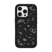 iPhone 16 Pro Impact Ring Stand Case MagSafe Compatible Transparent Confetti