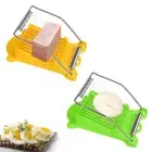 Multipurpose Luncheon Meat Slicer Egg Slicer Cuts 10 Slices for Eggs, Hams, A...