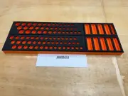 Snap-on Tools ORANGE 2pc FOAM ORGANIZERS for 3/8" Drive METRIC SAE Sockets Sets
