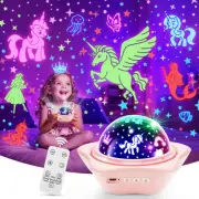 Unicorn Night Light Projector 90 Lighting Modes+6 Films Kids Night Light for Kid