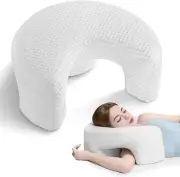 AM AEROMAX Side Sleeping Pillow with Arm Holes - Ergonomic Queen, White