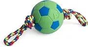 Petface Tug and Kick Ball Dog Toy, Green and Blue