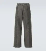 [Our Legacy] Our Legacy Fatigue Cut high-rise wide-leg jeans UK 38 grey