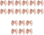 CIMAXIC 180 Pcs Hair Bows Black Bow for Mini Bows Tiny Bows for Crafts Scrapbook Embellishments Ornament Ribbon Mini Ribbon Craft Bows Ribbon Bows Bowknot Pink Coffee