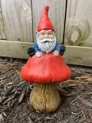 11" tall gnome Concrete Mold-Latex/fiberglass new mold.