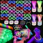 248 PCS Glow Party Supplies 24PCS Glow Sticks 24PCS LED Glasses 200PCS Bracelets