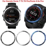 GARMIN FENIX 6 6X PRO 藍寶石防刮保護殼智能手錶配件的金屬表圈膠蓋