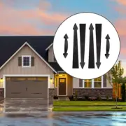 Magnetic Decorative Garage Door Garage Hinges Handles Hardware Black No Drilling