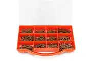 500Pcs Screws Assortment Set Phillips Drywall Sheetrock Steel With Box DIY