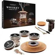 Connoisseur Creations Whiskey Smoker Set | Wood Burning Accessory Flavouring Kit