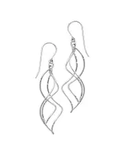 Bloomingdale's Fine Collection Intertwined Spiral Drop Earrings in Sterling Silver
