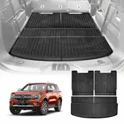3-Pcs Boot Liner for Ford Everest 2022-2025 All Weather Heavy Duty Cargo Trunk Mat Luggage Tray