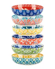 Certified International Panache Set of 6 Soup/Pasta Bowls