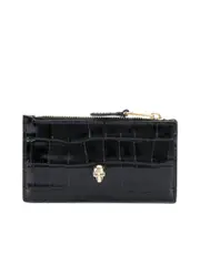 Alexander Mcqueen Flat Zip Purse With Skull Stud