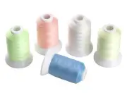 Glow in The Dark Thread, Polyester Embroidery Thread, 5 Spools 550 Yards Each...