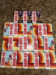 18 Boxes of 20: Band-aid Bandages Colorful Assorted Sizes NEW