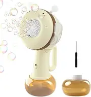 Bubble Machine - Bubble Blower│Battery Operated Bubble Machine│Handheld Electric Bubble Blower with LED Lights for Kids Party Decoration Outdoor Backyard Fun