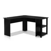 Artiss Office Computer Desk Corner Student Study Table L-Shape Black/White