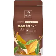 Cacao Barry Heritage Zephyr White Chocolate Pistoles 11 lb. WS-409BN34ZEPH