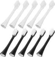 TOBBOMEY Toothbrush Heads Replacement Set 10pcs Soft Bristle Electric Toothbrush Head