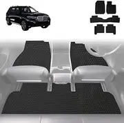 Outback GT 6D Diamond Custom-Fit Car Floor Mats, Compatible with BMW X7 2019-Current | Heavy Duty | Anti-Slip | All Weather Protection | Car Accessories