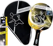 Donic-Schildkröt Waldner 500 788700 Table Tennis Gift Set 1 Bat 3 Balls Including Racket Cover in Blister Packaging