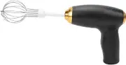 Cordless Electric Hand Mixer, Portable Handheld Electric Whisk, USB Rechargeable Egg Beater with 1200mAh Battery for Whipping Cream Mixing Batter Baking and Cooking (Black)