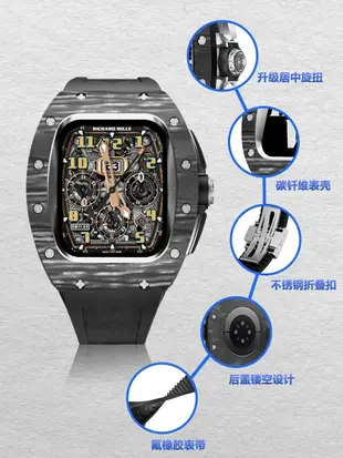 iWatch錶帶新款Applewatch蘋果iWatch手表s8改裝小眾表帶表殼創意高級感金屬