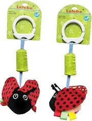 CORHAD Animal Shaped Cradle Hanging Rattles Bells Cartoon for Boy Girl Bedside Rattles for Strollers and Cribs Encourages Tactile Development for Newborns