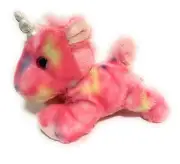Aurora Pink Jellyroll Unicorn Super Soft Plush Stuffed Animals 6" tall small