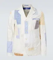 [Junya Watanabe] Junya Watanabe Patchwork cotton and linen-blend blazer AU 90 multicoloured