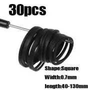 30pcs 0.7mm 40-130mm Universal Mix Cassette Rubber Tape Machine Square Belts