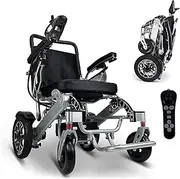 Intelligent Remote Control Electric Wheelchair Fully Automatic Folding Lightweight Portable Smart Chair Personal Mobility Scooter Weatherproof Walker Drive Rollator