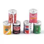Dollhouse Miniature Soft Drink Soda Cans | 36 Pieces